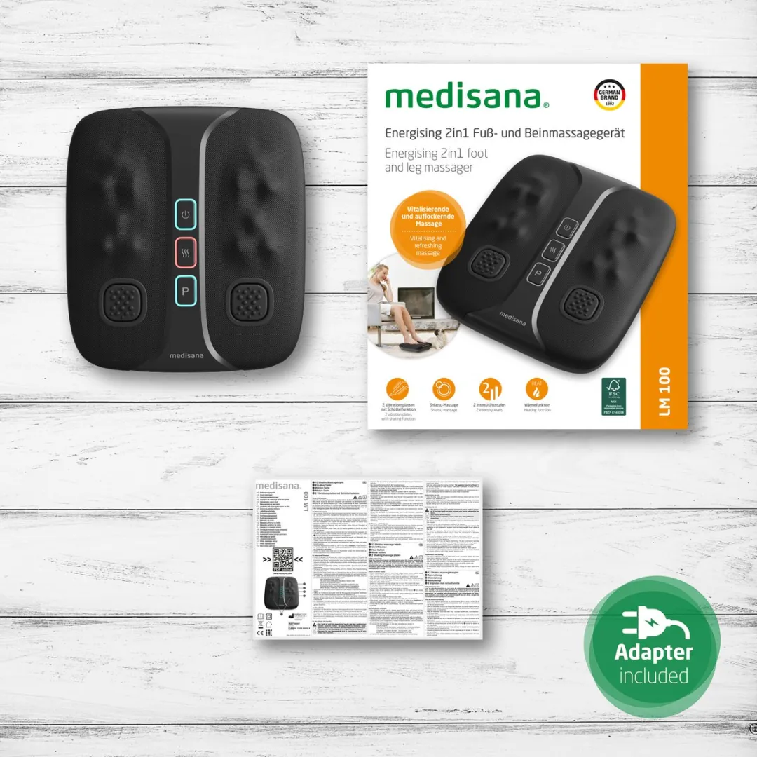 Medisana LM 100 Shiatsu Been- en Voetmassageapparaat - Zwart