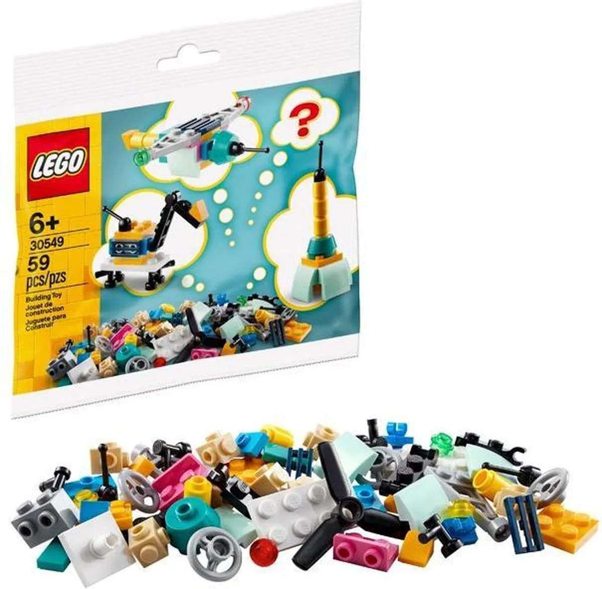 LEGO Bouw Je Eigen Voertuigen 30549 - 59 Stukken - Multicolor