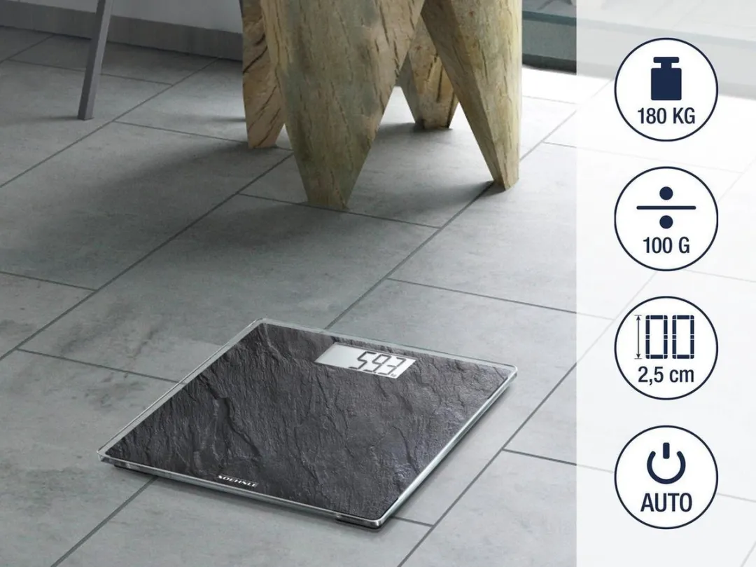 Soehnle Style Sense Compact 300 Digitale Personenweegschaal - 180 kg - Leisteen