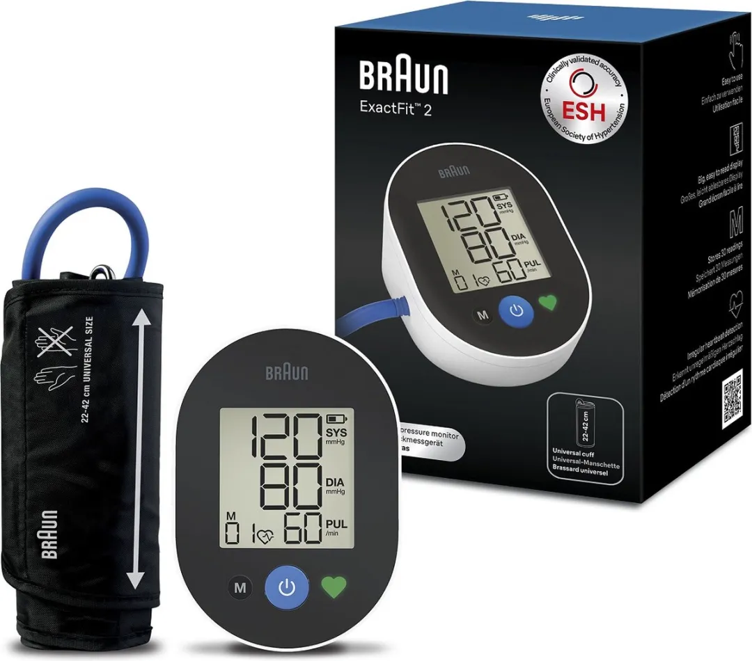 Braun ExactFit BUA4050EU Bloeddrukmeter - 5 Personen - Universele Maten