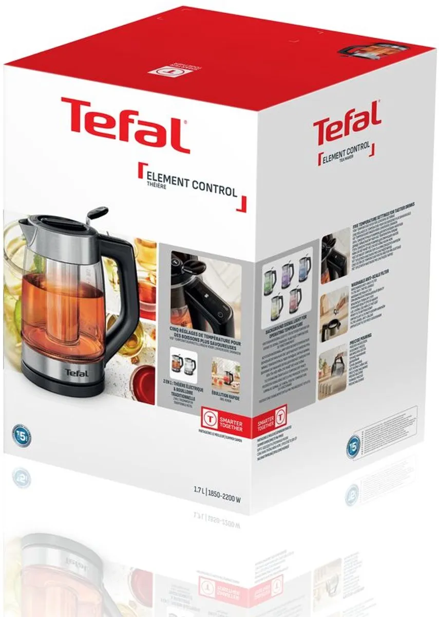 Tefal Element BJ760D Waterkoker 1.7L - 5 Temperaturen - afbeelding 6 van 6