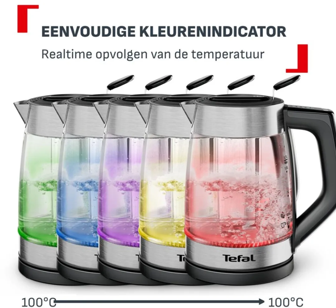 Tefal Element BJ760D Waterkoker 1.7L - 5 Temperaturen