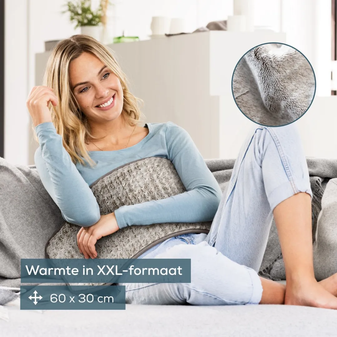 Beurer HK 126 XXL Elektrisch Warmtekussen 60x30cm - Grijs