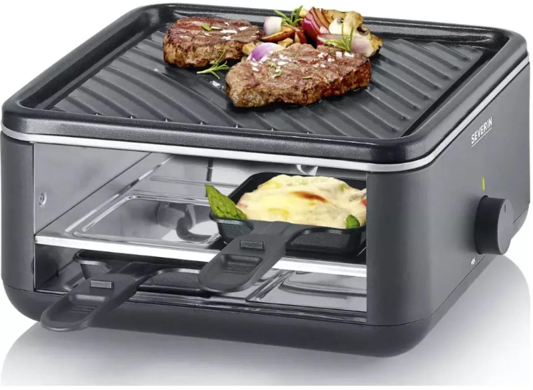 Severin RG 2360 Black Line Lite Mini Gourmetstel - 4 Personen - 800W
