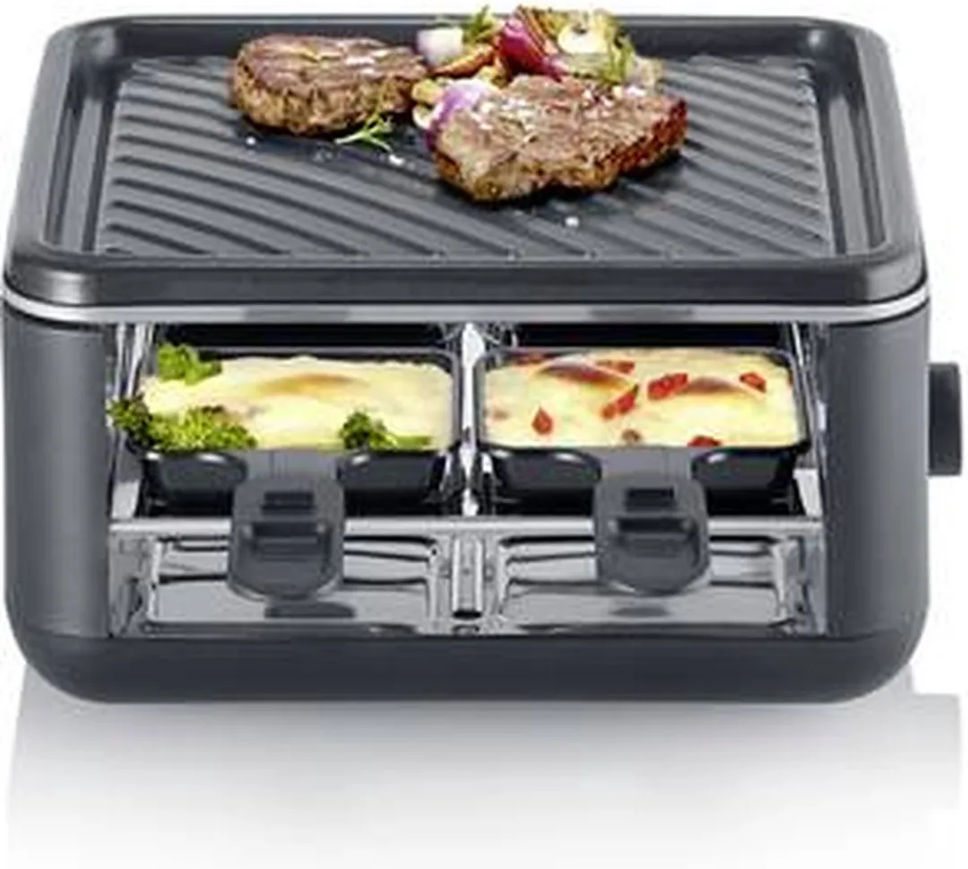 Severin RG 2360 Black Line Lite Mini Gourmetstel - 4 Personen - 800W - afbeelding 6 van 6