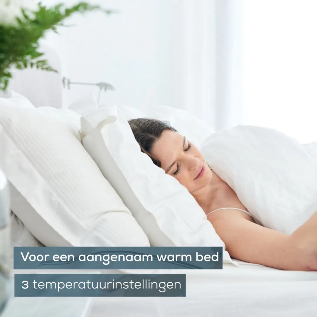 Beurer Elektrische Deken 2 Persoons 31716 - 150x140cm - 2 Zones - Wit