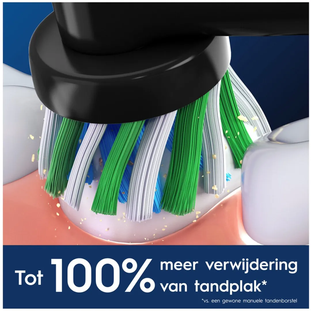 Oral-B Pro Cross Action Opzetborstels - 10 Stuks - Zwart
