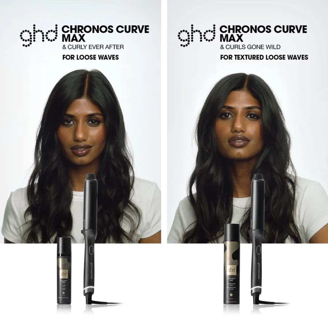 GHD Chronos Curve Max Krultang 38mm - Zwart