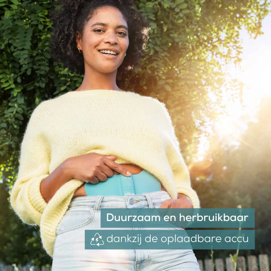 Beurer EM 55 Menstruatieband - TENS & Warmte 43°C - Groenblauw - afbeelding 6 van 6
