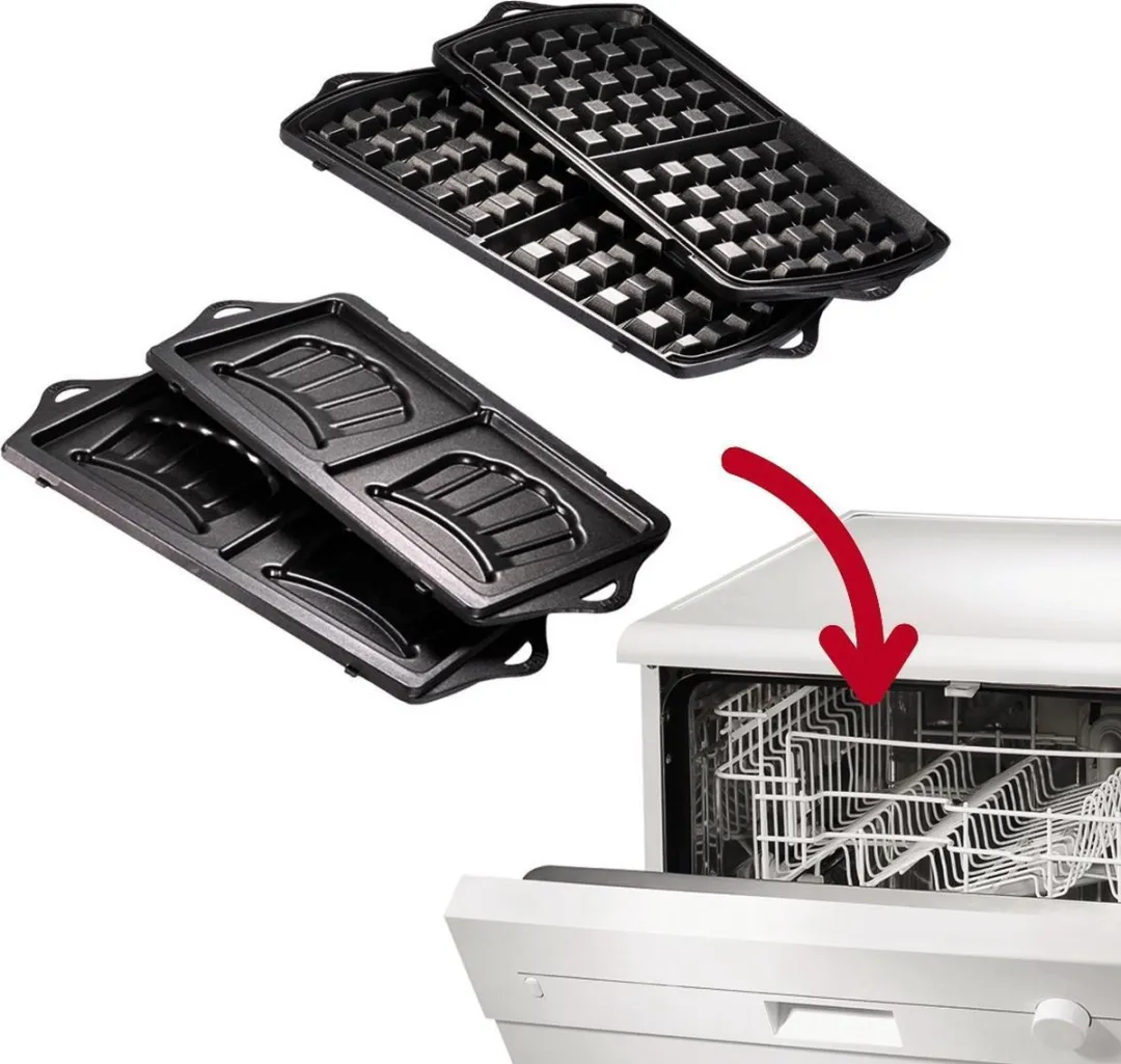 Moulinex Break Time SJ615612 Tosti & Wafelijzer - 700W - 4 Platen