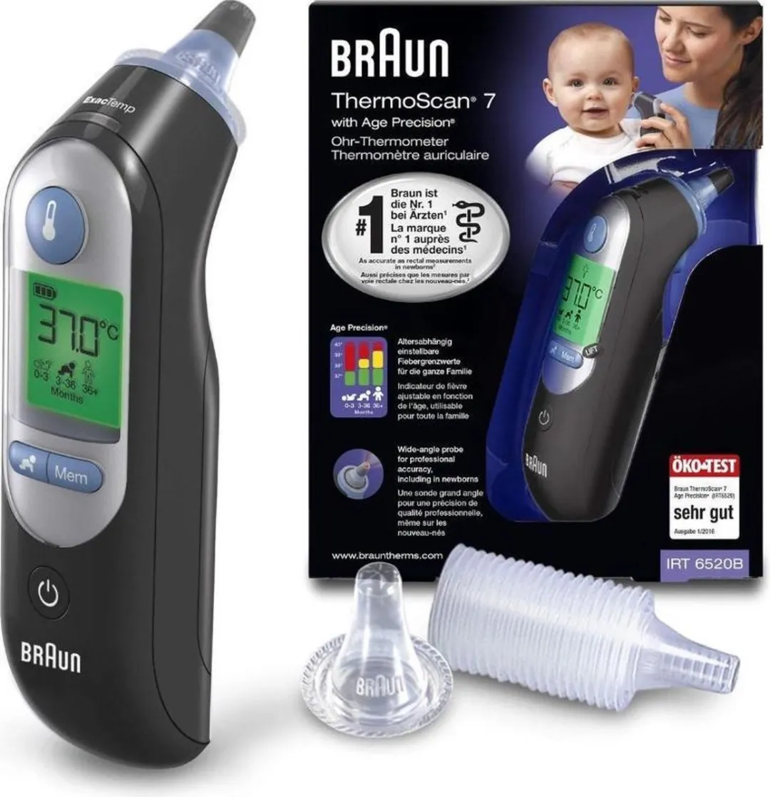 Braun ThermoScan 7 IRT6520 Lichaamsthermometer - Zwart