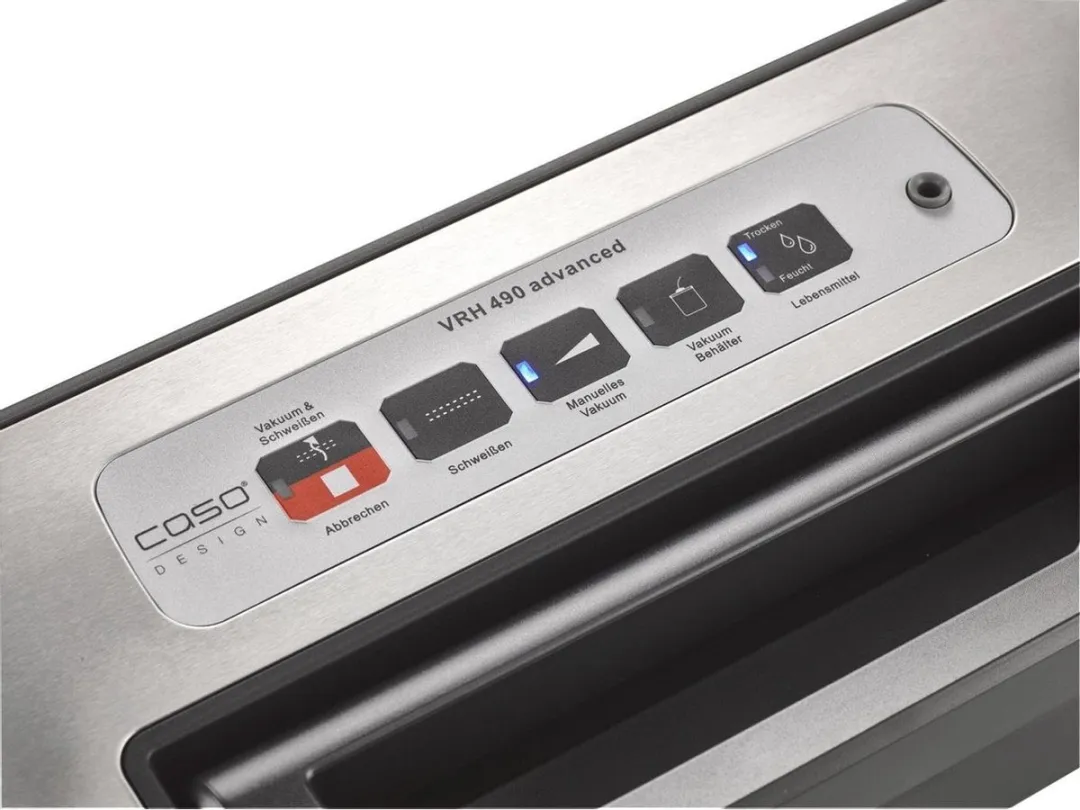 Caso VRH 490 advanced Vacuüm Sealer 110W - Zwart/Roestvrijstaal