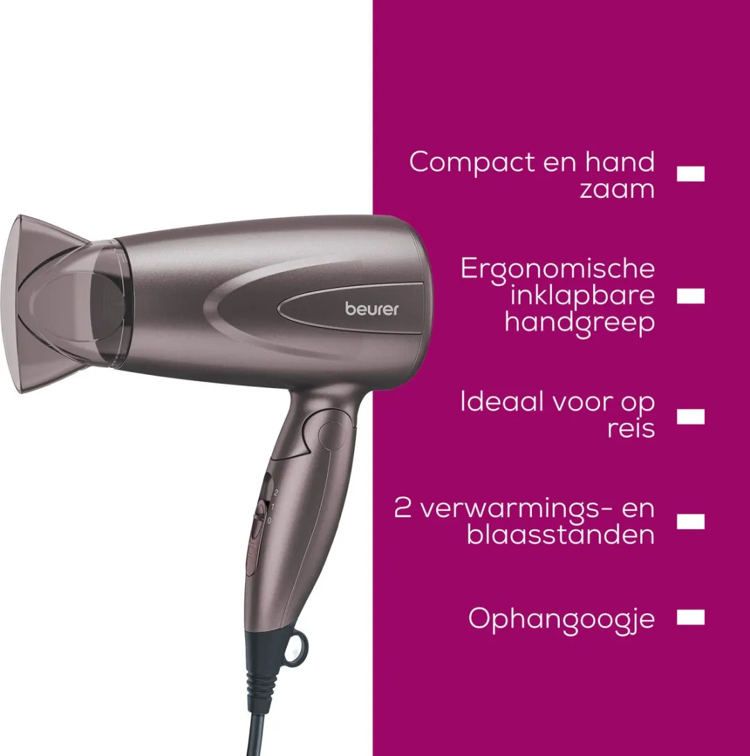 Beurer HC 17 Compacte Föhn 1300W - Brons