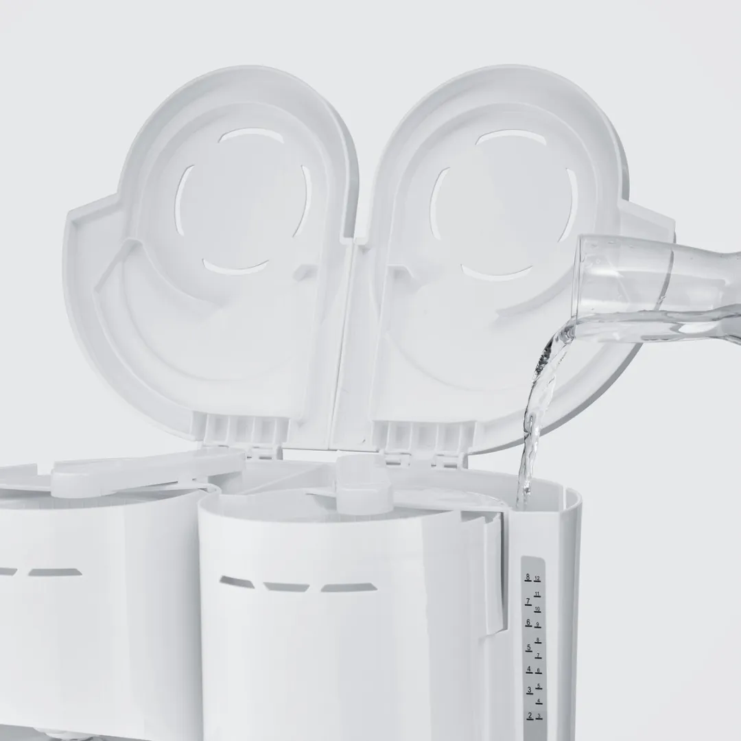 Severin KA 9314 Duo Koffiezetapparaat 2x8 Koppen - Wit