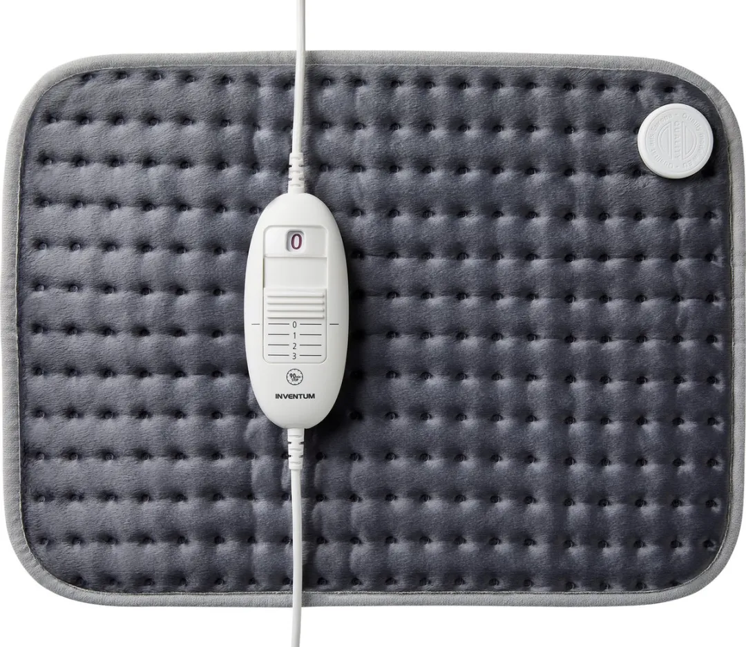 Inventum HNK182G Elektrisch Warmtekussen 44x33cm - 3 Warmtestanden - Grijs