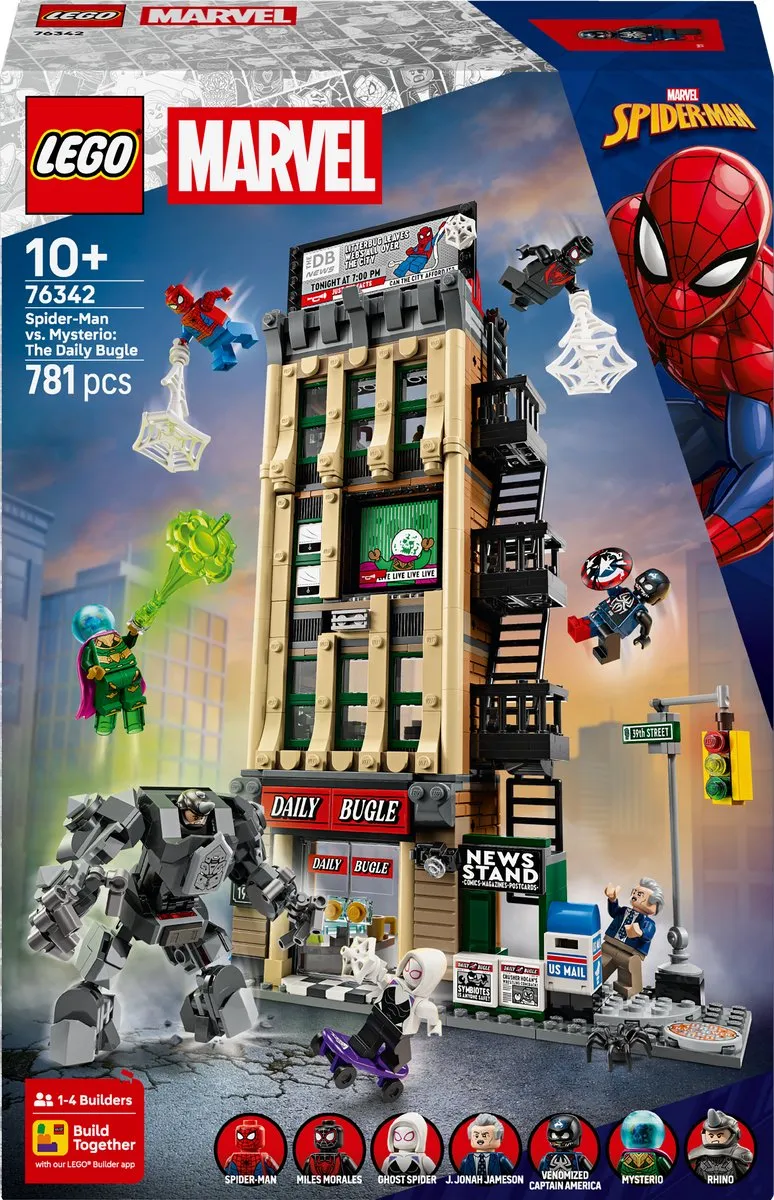 LEGO Marvel Spider-Man vs. Mysterio Daily Bugle 76342 - 781 Stukken