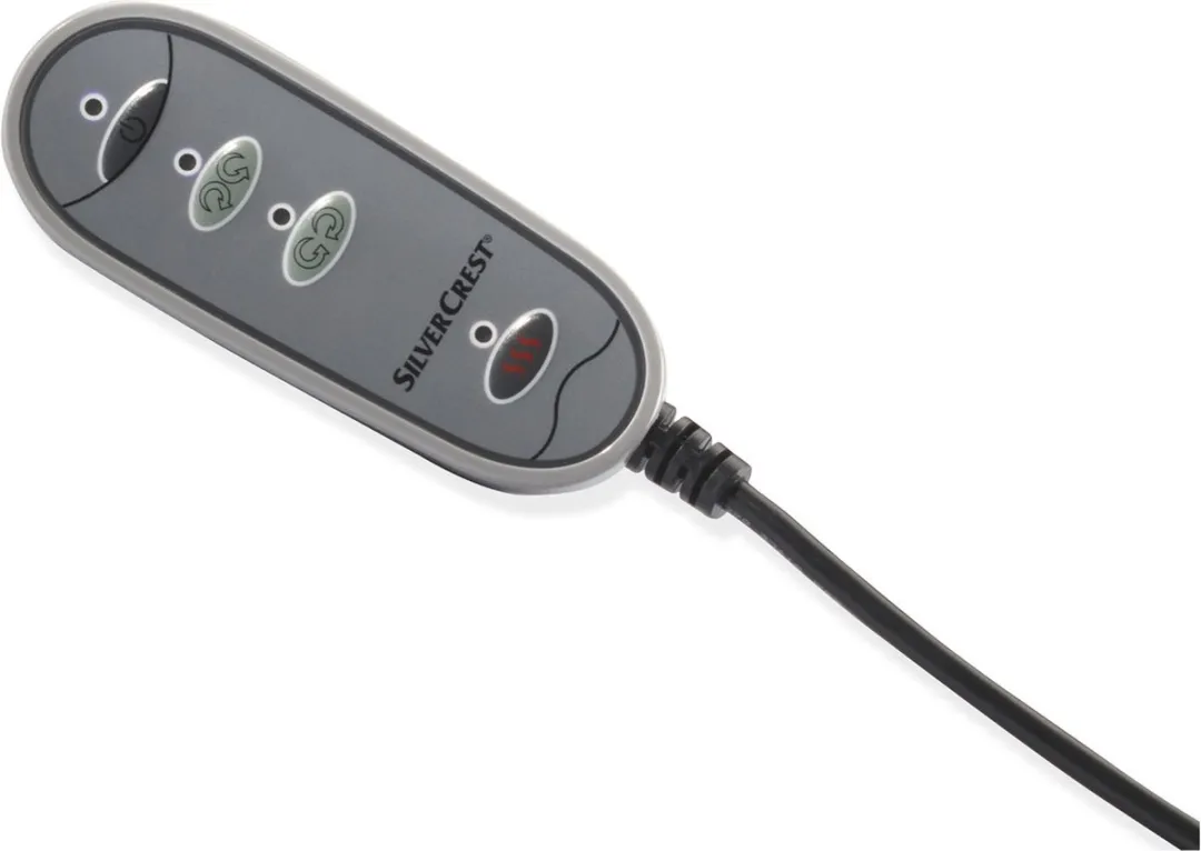 SILVERCREST Shiatsu Rug Massagekussen 12W - 4 Koppen - Zwart