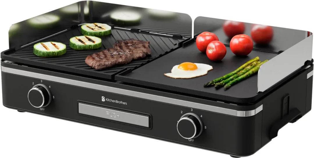 KitchenBrothers KB1004204 Elektrische Grillplaat 2400W