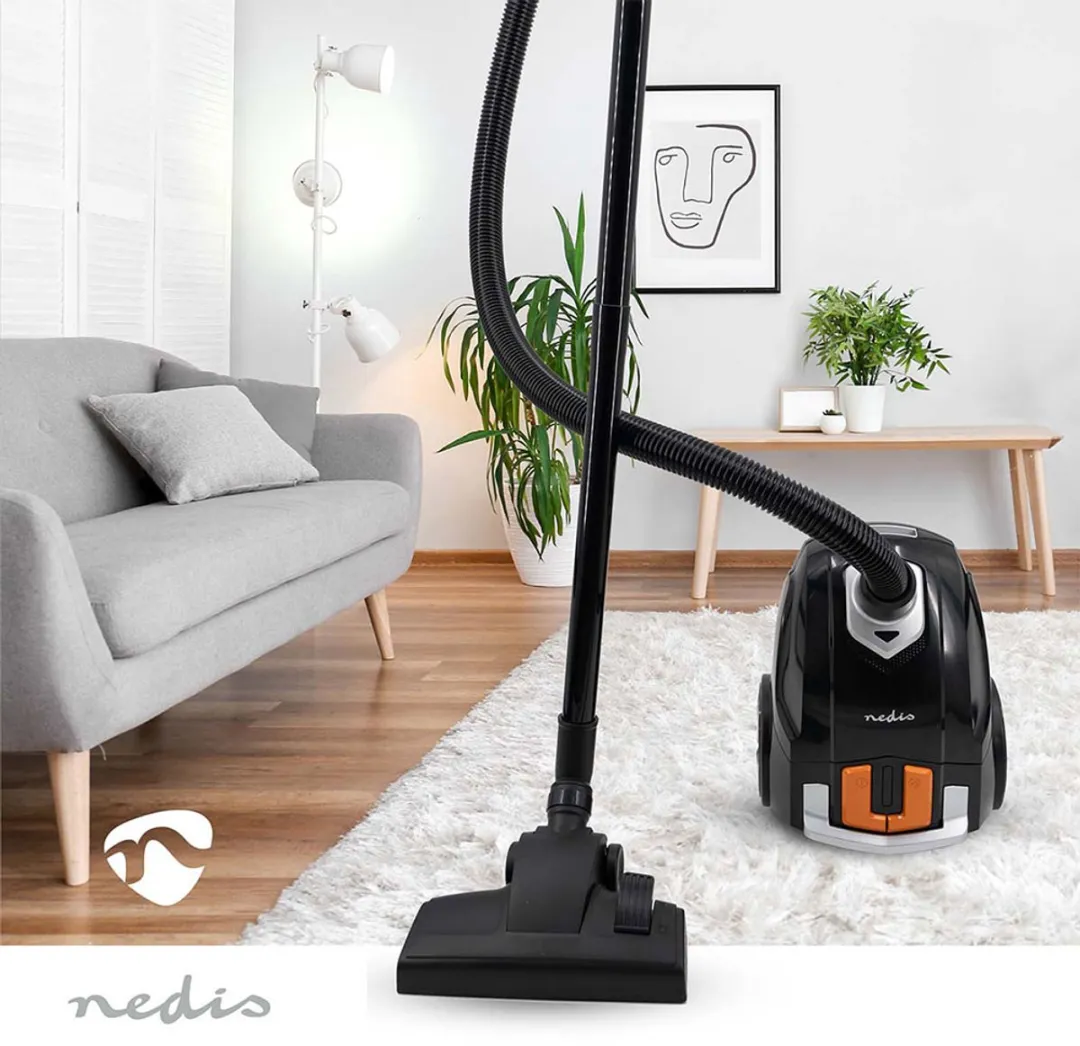 Nedis VCBG100BKG Stofzuiger - 700W - 2.0L - Combi-Borstel - 7.5m