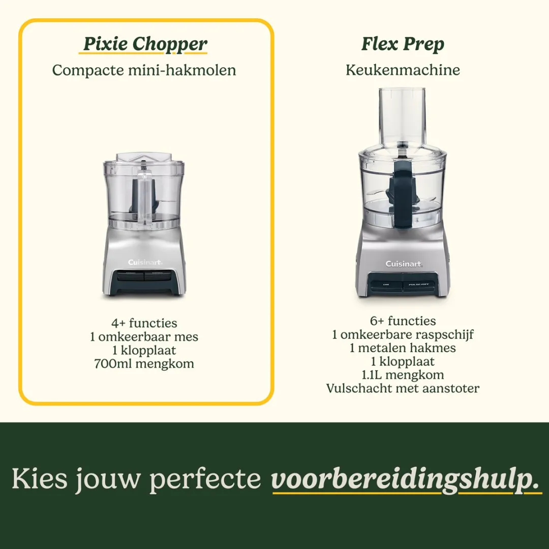 Cuisinart Pixie Chopper - 250W - 3 Kopjes - Zilver