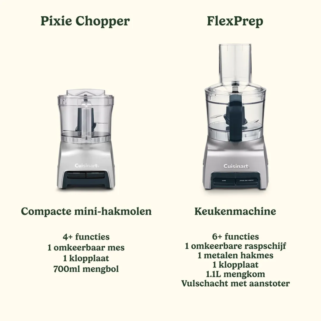 Cuisinart Pixie Chopper - 250W - 3 Kopjes - Zilver - afbeelding 6 van 6