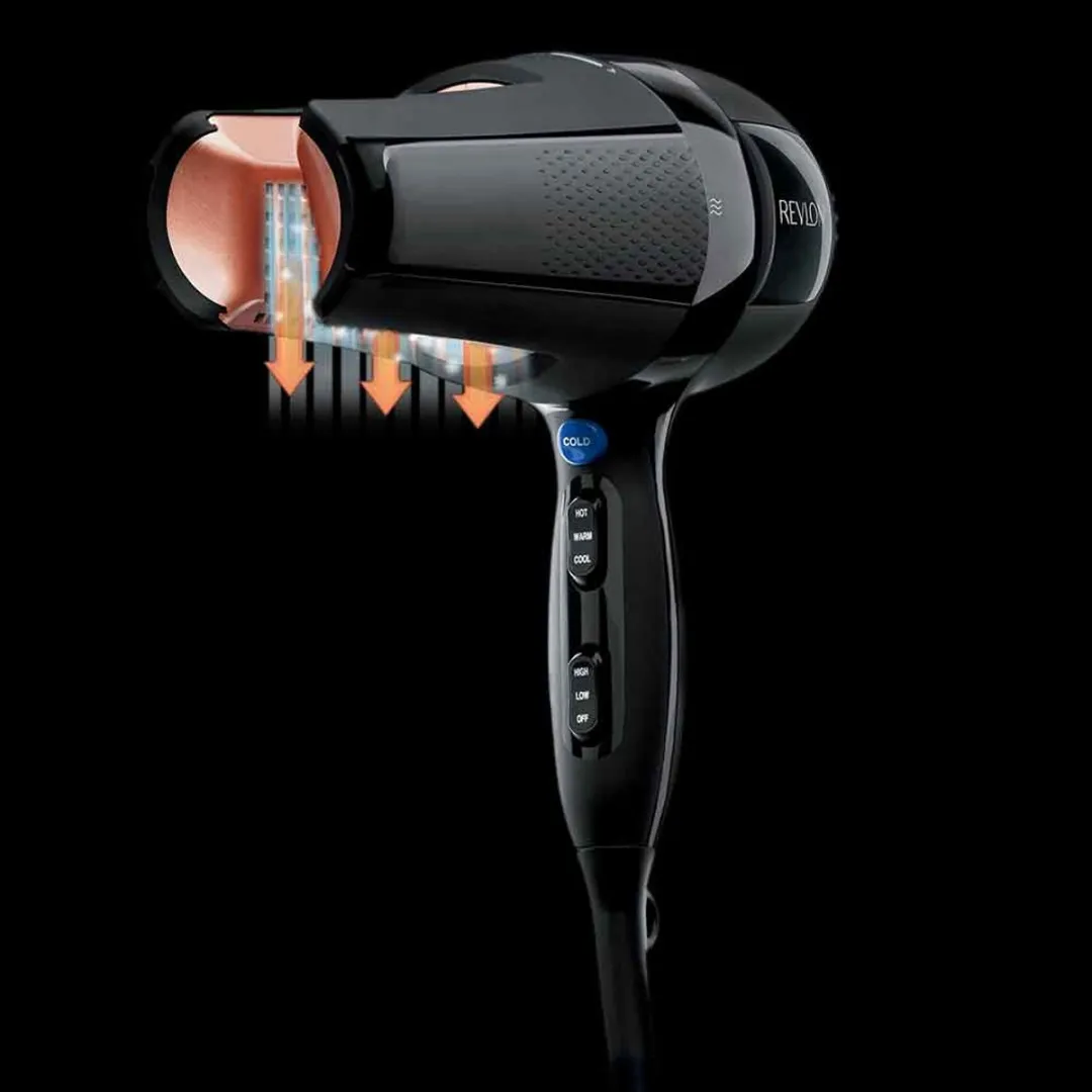 Revlon RVDR5206E Salon 360° Haardroger 1800W - Zwart/Goud
