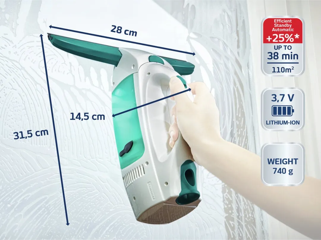 Leifheit Dry & Clean 51000 Raamzuiger - 110 m² - 38 minuten