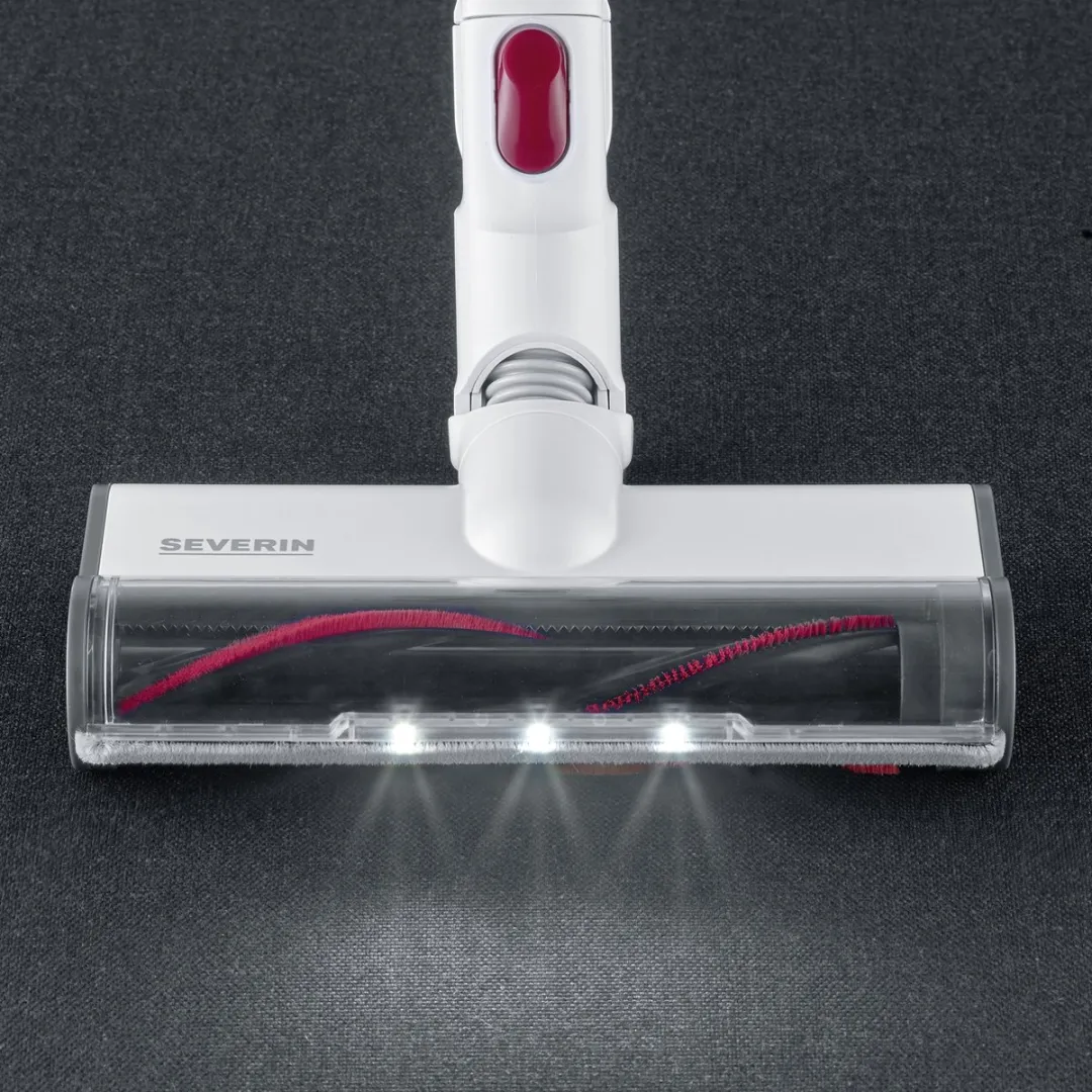 Severin HV 7152 Steelstofzuiger 2-in-1 - 22.2V - Rood/Wit