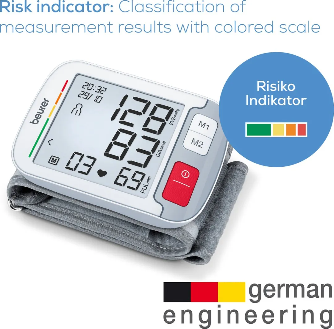 Beurer BC 51 Bloeddrukmeter Pols - XL Display 12,5-21cm