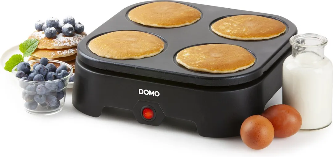 DOMO DO1094P Pannenkoekenmaker - 4 personen - 600W