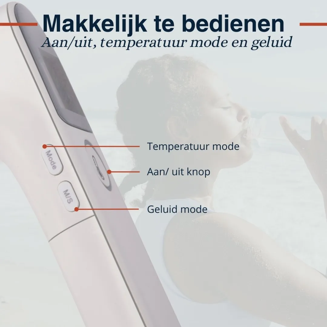 Grundig Infrarood Thermometer 3-in-1 - Voorhoofd/Oor - 1 Sec Meting - Wit