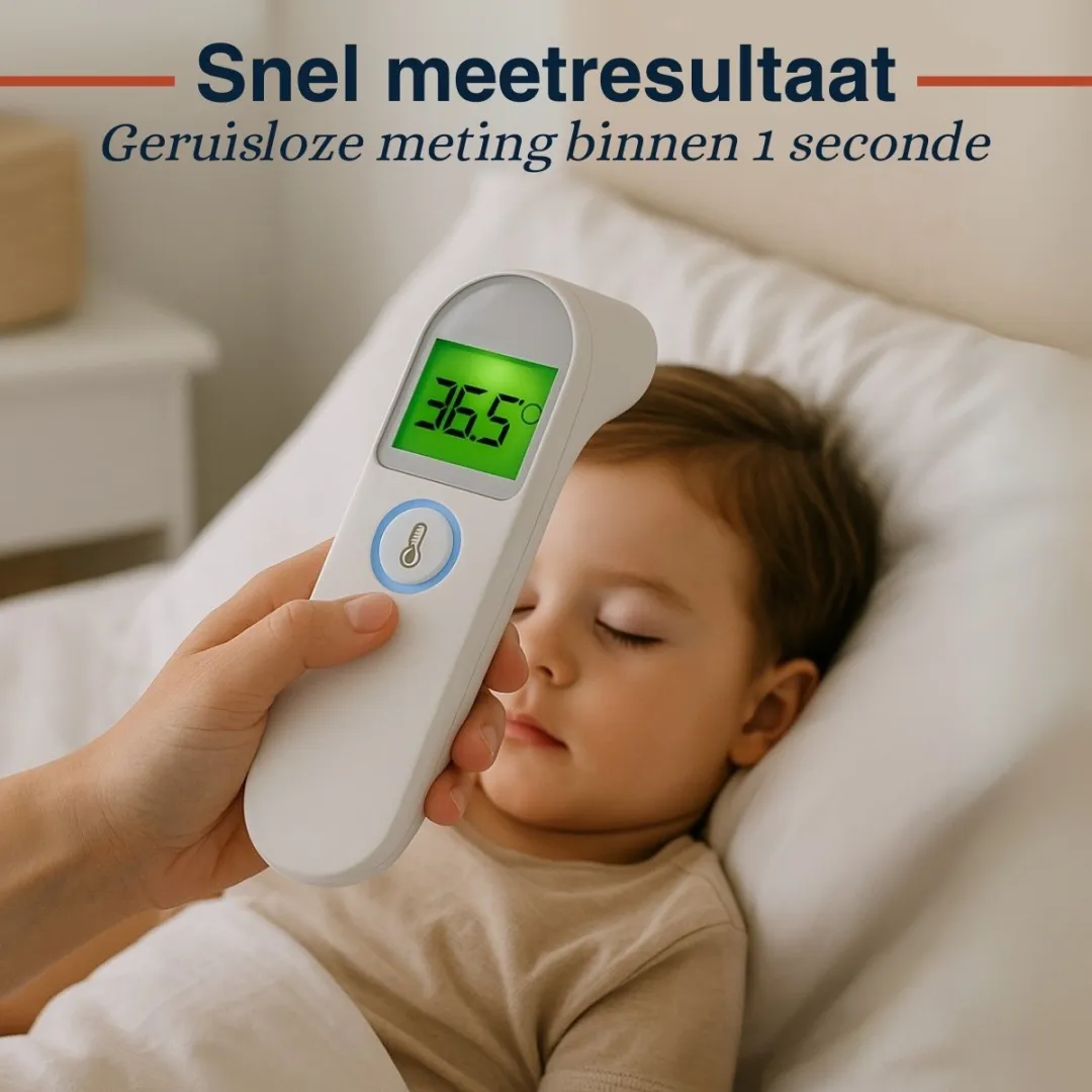 Grundig Infrarood Thermometer 3-in-1 - Voorhoofd/Oor - 1 Sec Meting - Wit
