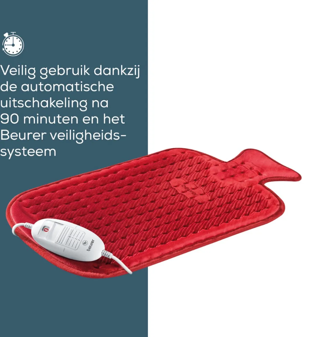 Beurer HK 44 Elektrisch Warmtekussen - 50x30cm Rood