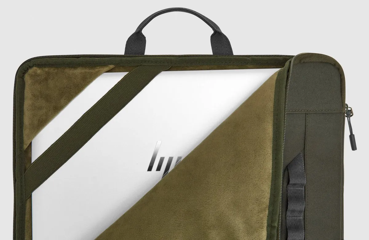 HP 15,6-inch Modular Laptop-sleeve 9J4C3AA - 4 Vakken - Green/Grey - afbeelding 6 van 6