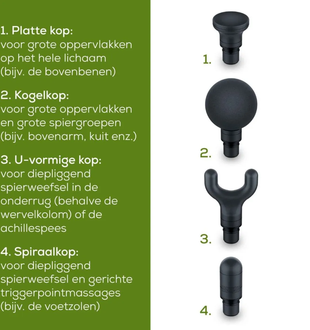 Beurer MG 99 Massagepistool - 5 Intensiteiten - 4 Koppen - Zwart/Brons