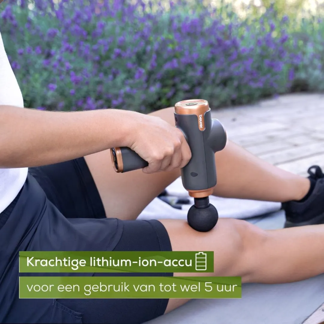 Beurer MG 99 Massagepistool - 5 Intensiteiten - 4 Koppen - Zwart/Brons