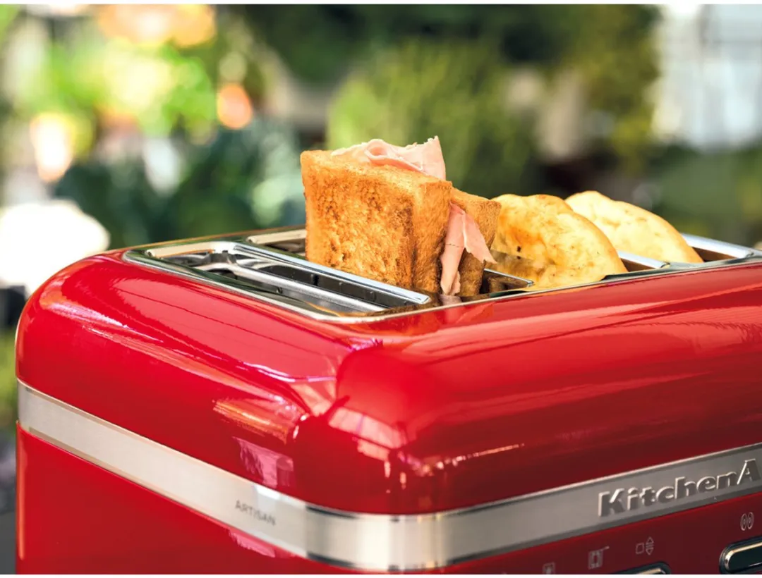 KitchenAid Artisan Broodrooster 4-sleuven 2500W - Appelrood 5KMT4205ECA - afbeelding 4 van 6