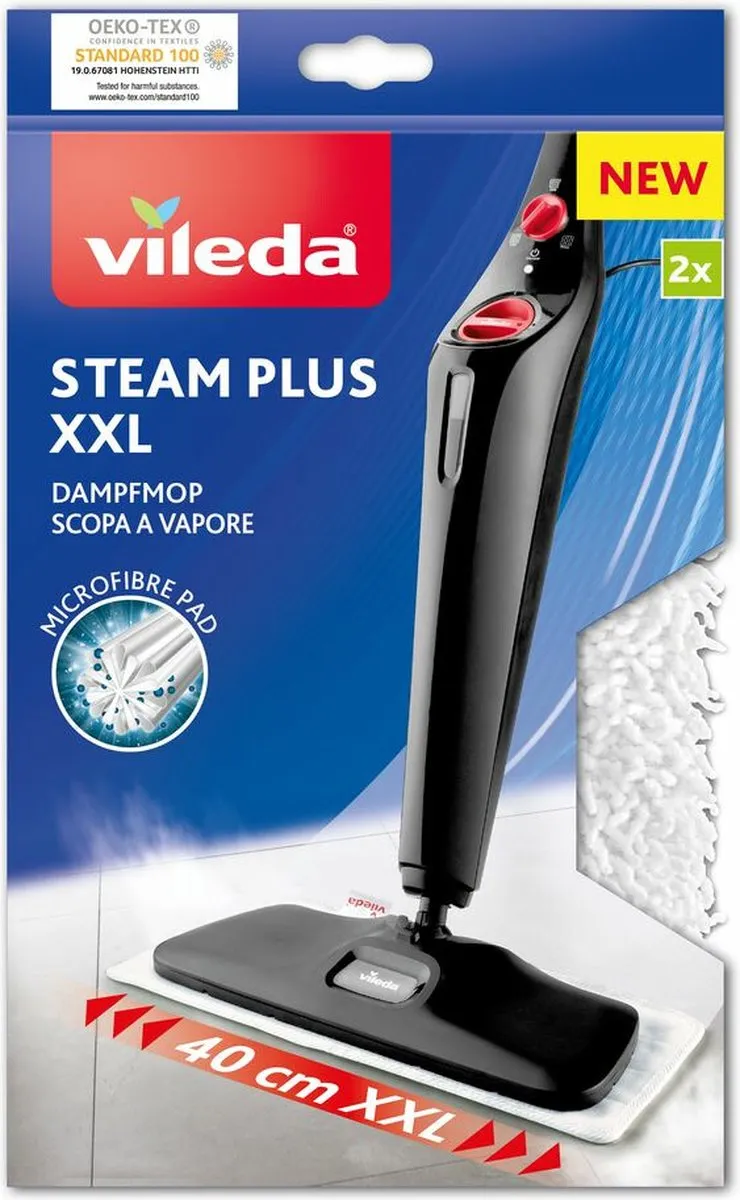 Vileda Steam XXL Microvezelpads 168928 - 2 Stuks