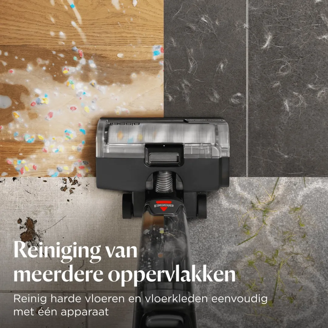 BISSELL CrossWave OmniForce Edge Select 3999N Stofzuiger - Zwart/Grijs - afbeelding 6 van 6