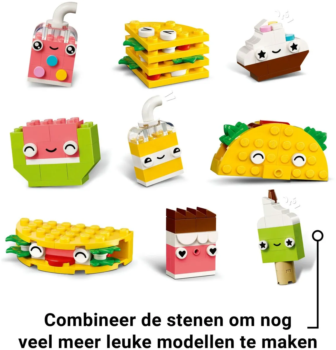LEGO Classic Creatieve Eetvriendjes 150 Stukken - Meerkleurig