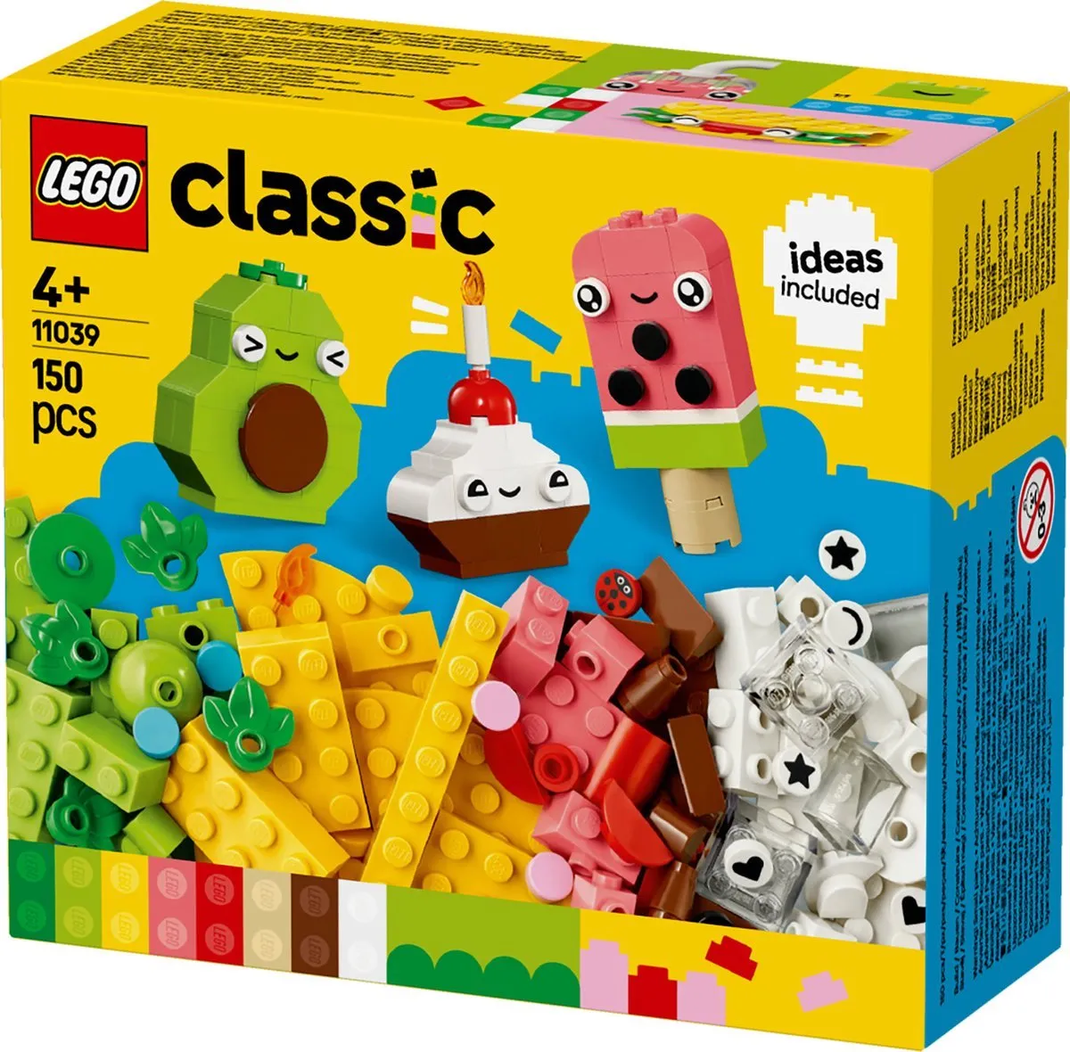 LEGO Classic Creatieve Eetvriendjes 150 Stukken - Meerkleurig