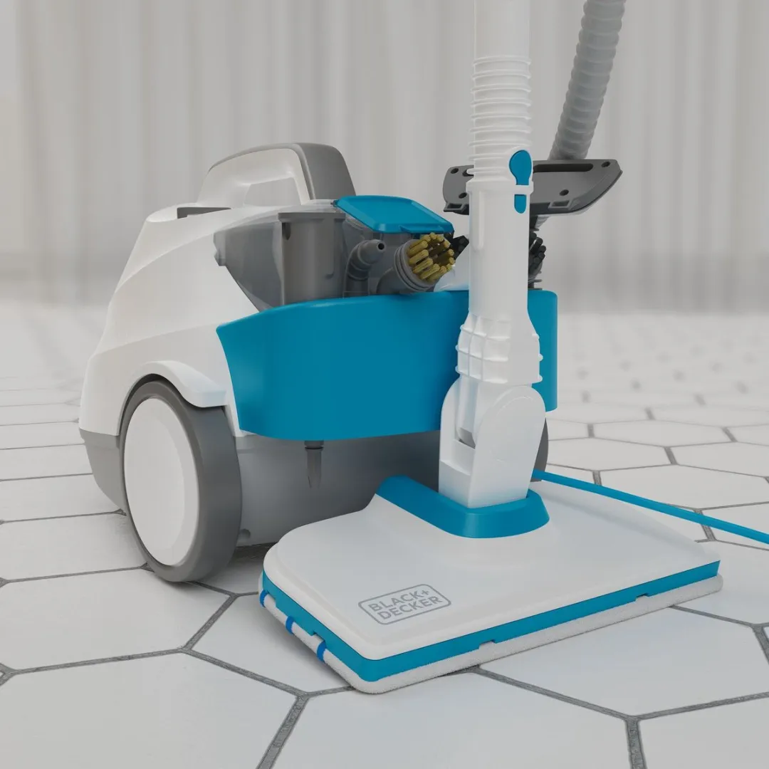 BLACK+DECKER BHSMP2314-QS Stoomreiniger 2300W - Blauw/Wit