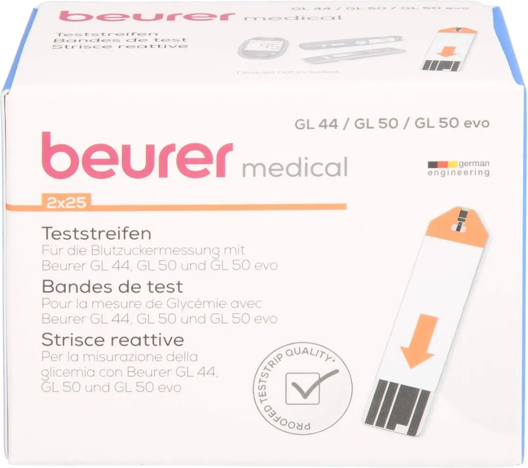 Beurer GL44/50/50 evo Teststrips Bloedsuikermeter