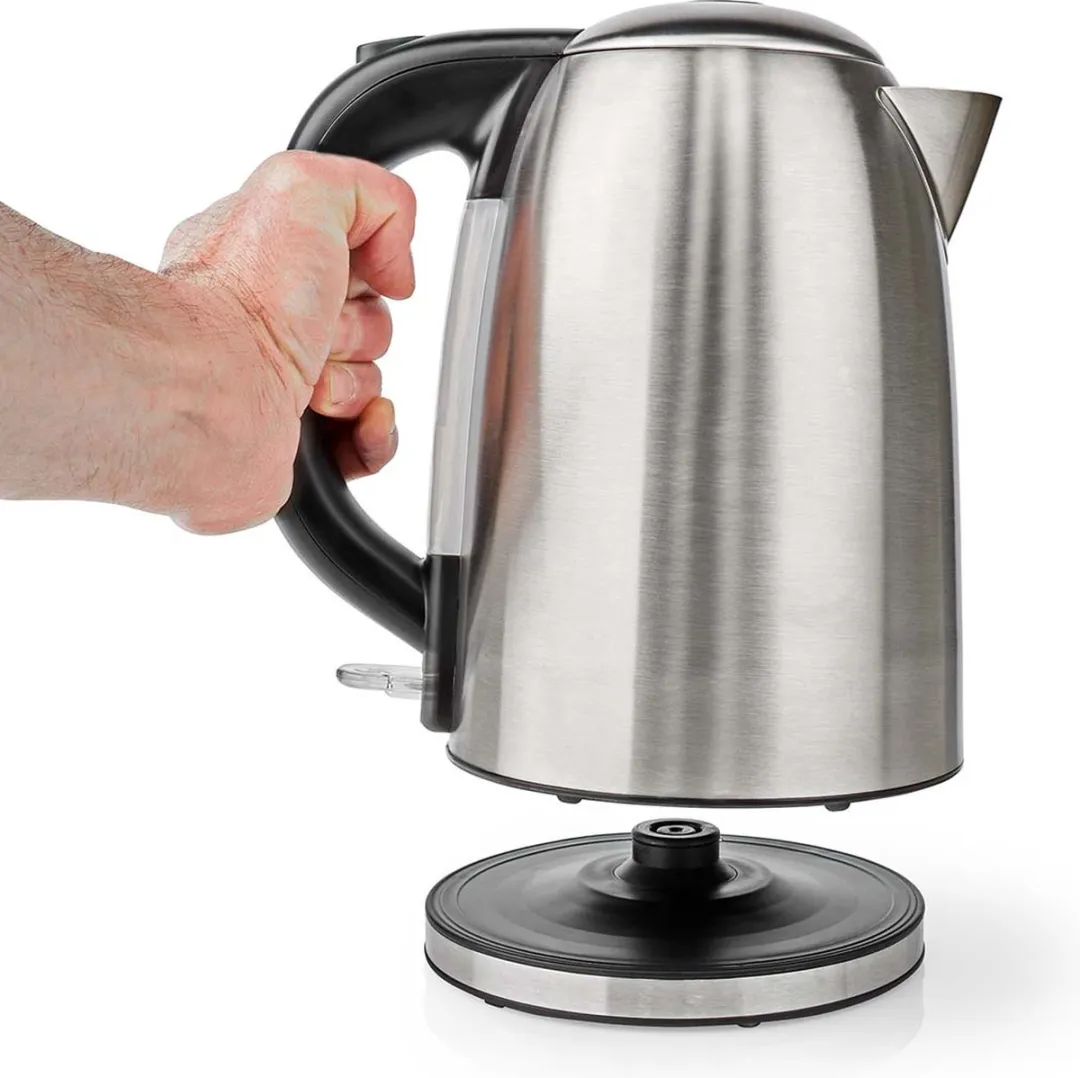 Nedis KAWK350EAL Waterkoker 1.7L - Zilver/Zwart