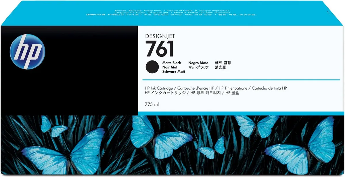 HP CM997A 761 Inktcartridge Zwart - XL 775ml