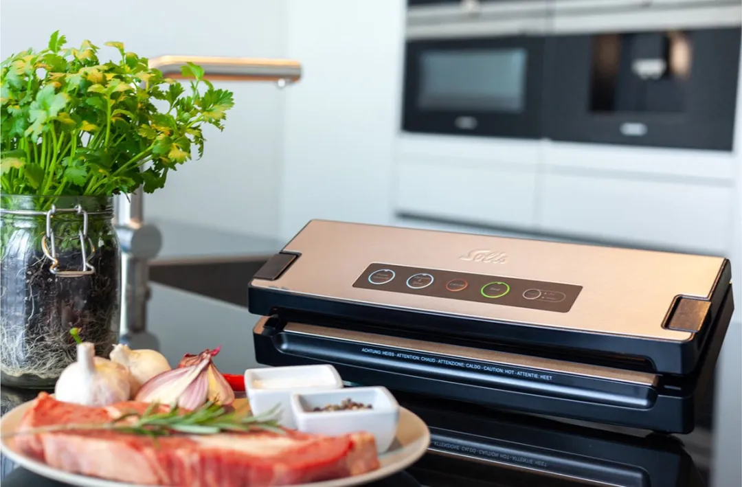 Solis Vac Premium 574 Vacumeermachine + 2 vacuümrollen + 50 vacuümzakken - Grijs