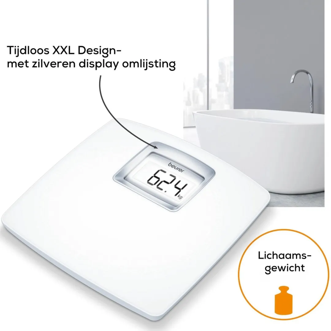Beurer PS 25 Personenweegschaal - Digitaal - 180 kg - Wit