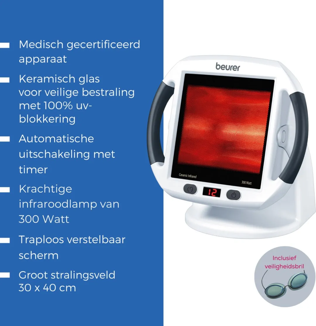 Beurer IL 50 Infraroodlamp 300W - Therapie voor spieren/gewrichten