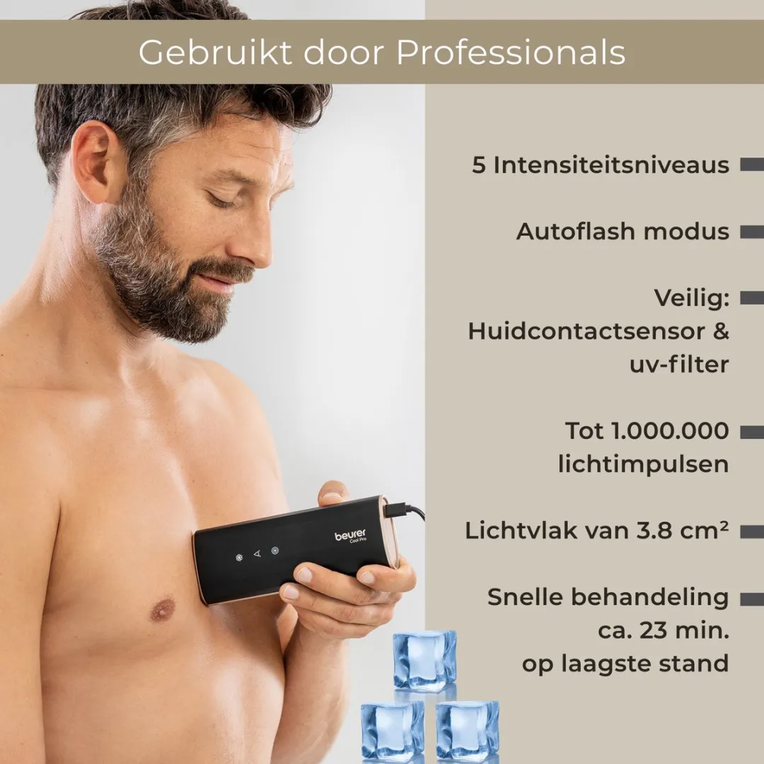 Beurer IPL 7800 Cool Pro Ontharingsapparaat - 1.000.000 Lichtimpulsen - Zwart