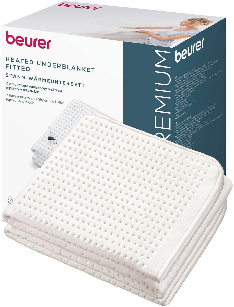 Beurer UB 101 Cosy Elektrische Onderdeken 198x92cm - 9 Warmtestanden - Wit - afbeelding 6 van 6